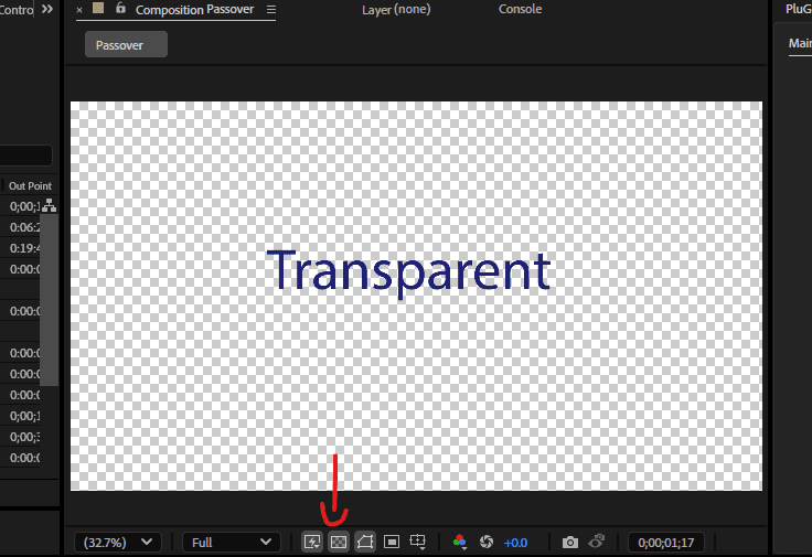 Transparent באפטר אפקטס