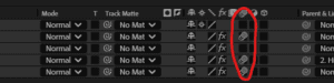 כפתור הMotion Blur באפטר אפקטס