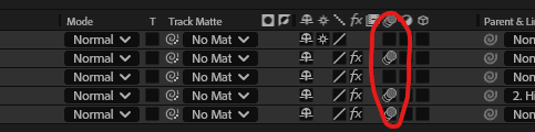 כפתור הMotion Blur באפטר אפקטס