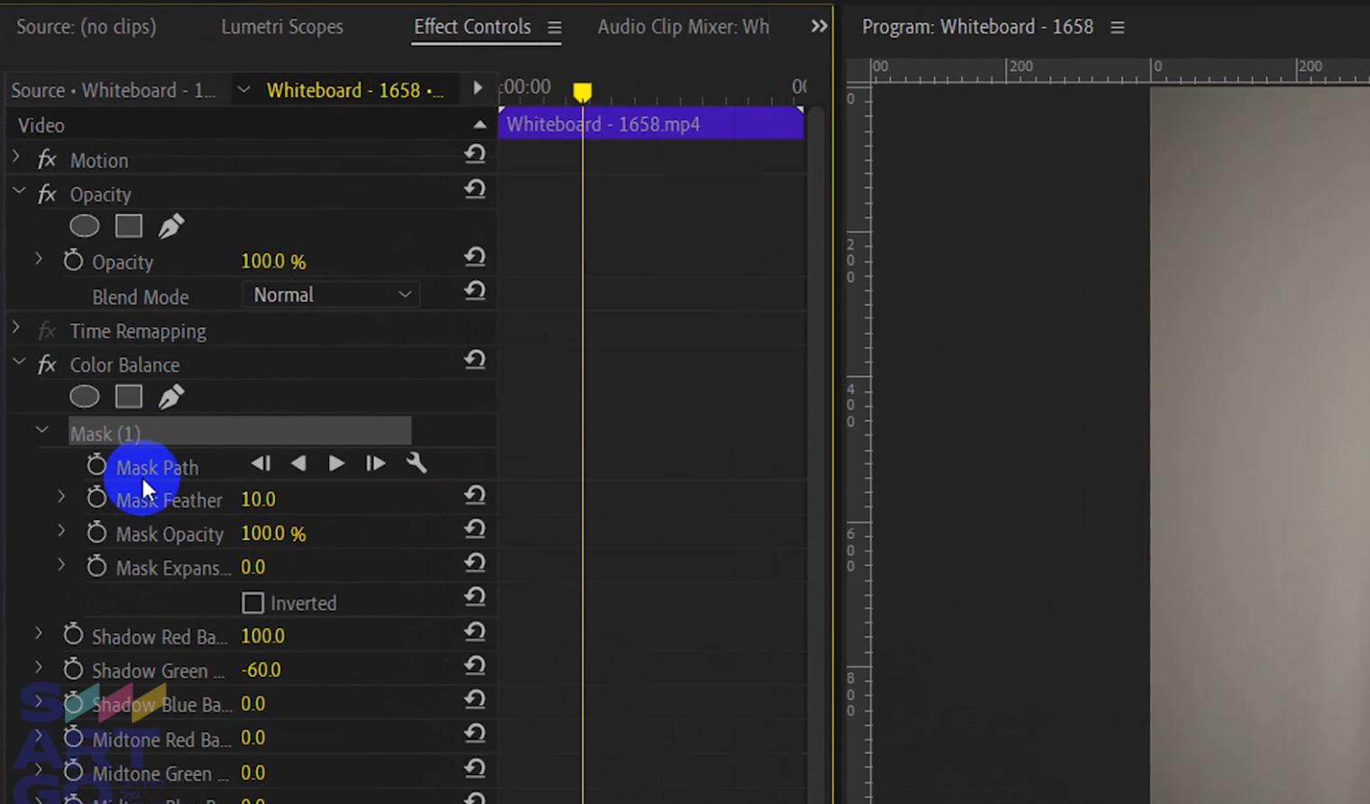 אפקטים ועקיבה בפרמייר